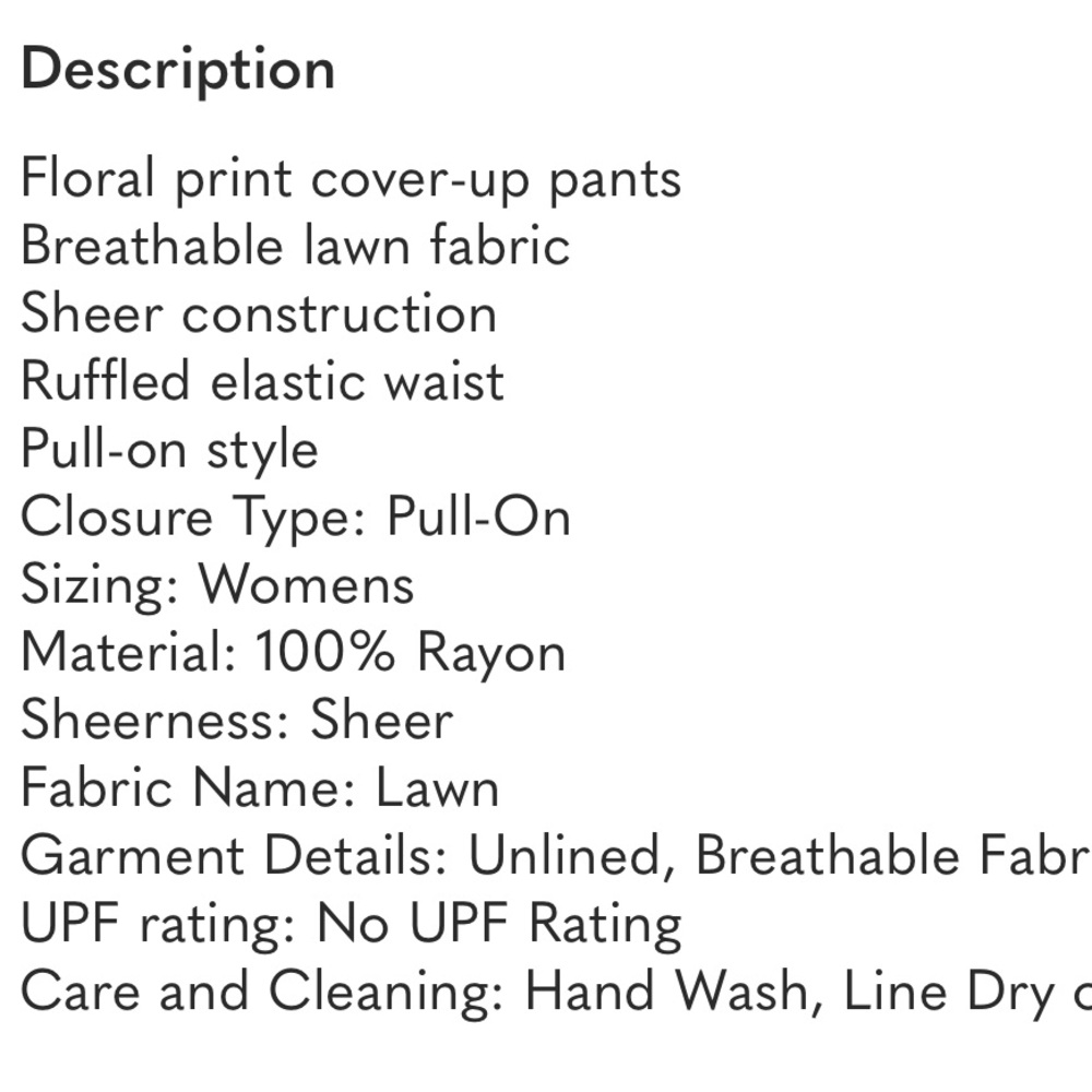 SHADE & SHORE NWT ruffle wait cover up pants -red/pink -small - Picture 4 of 9